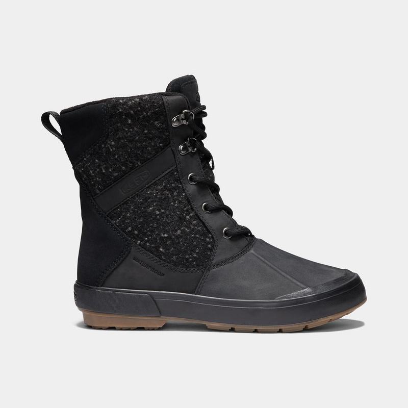 Botas De Invierno Keen Elsa II Waterproof Wool Para Mujer Negros - Botas Keen Mexico (053789-EVQ)